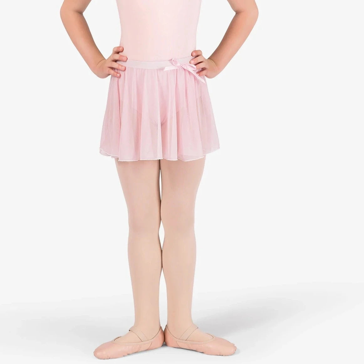 Girls Ballet Skirt with Satin Bow