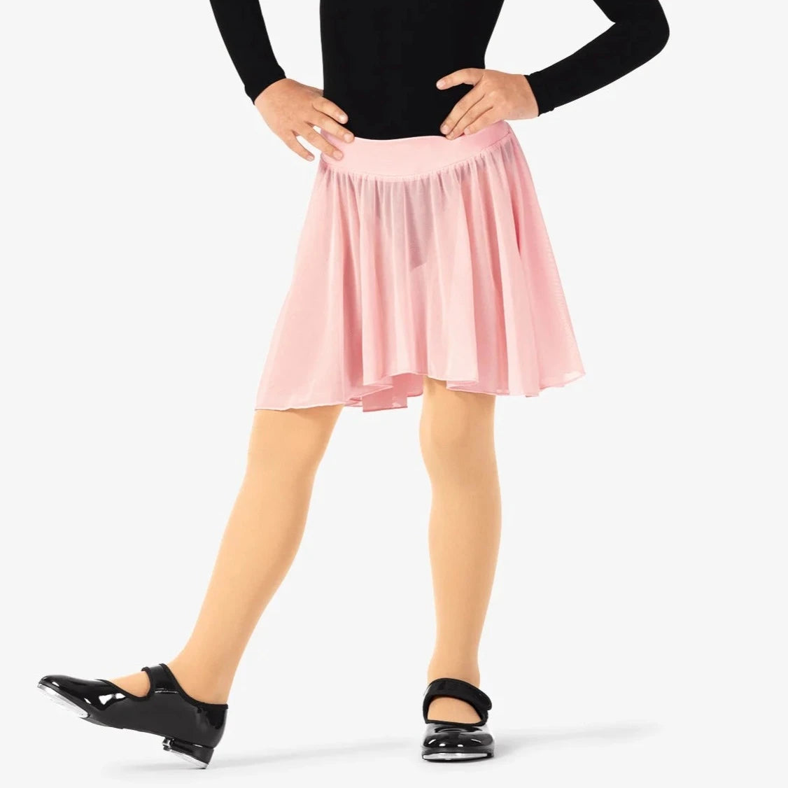 Girls Economy Pull-On Mesh Ballet Skirt