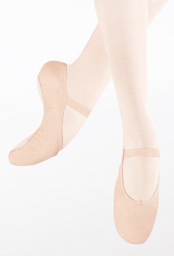 Leather Split-Sole Ballet Shoe